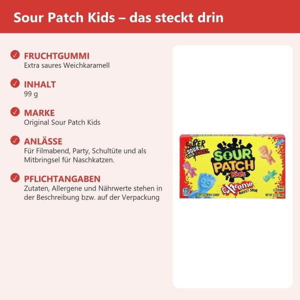 Sour Patch Kids - Extreme Box 99g
