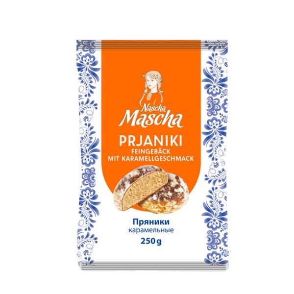 Nascha Mascha - Prjaniki Feingebäck mit Karamellgeschmack 250g