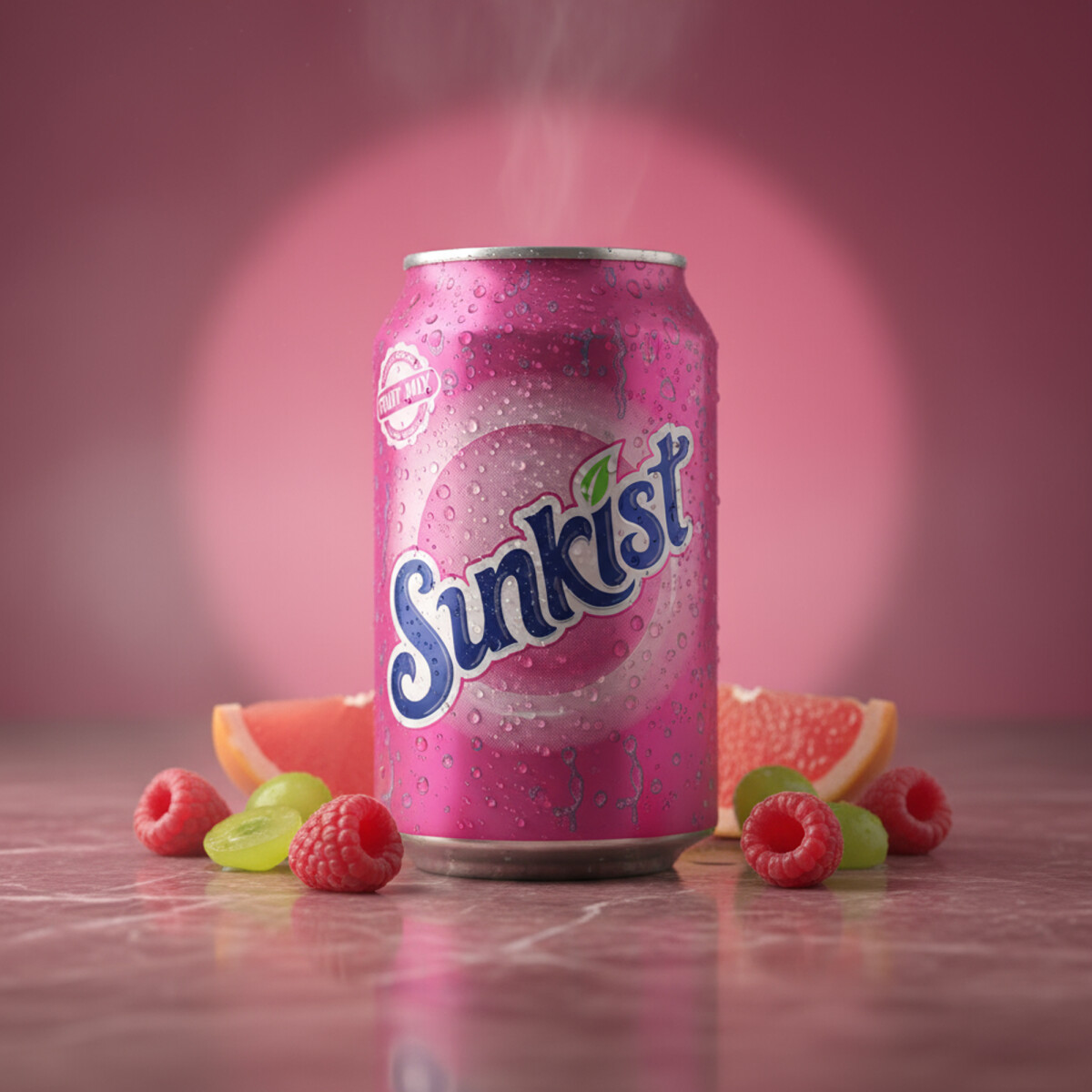 Sunkist Fruit Mix Apple-Grape-Blackcurrant 330 ml Dose...