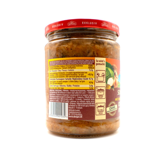 Dovgan Soljanka Eintopf mit Weißkohl 480 g
