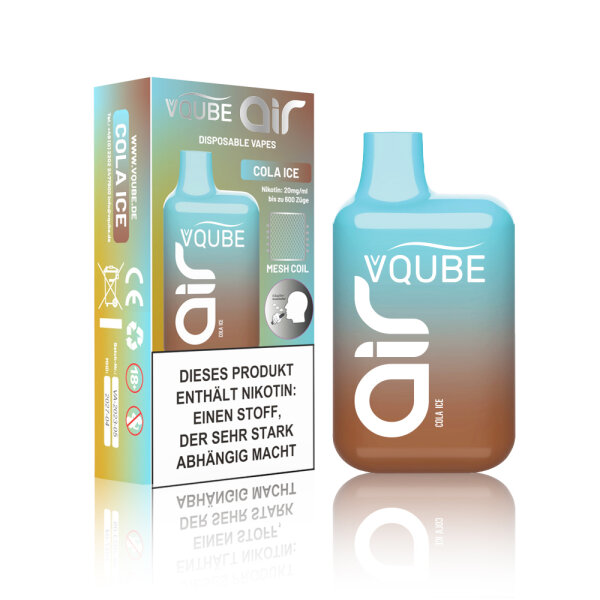 VQube Air - Cola Ice Disposable Vape  20mg/ml bis zu 600 Züge