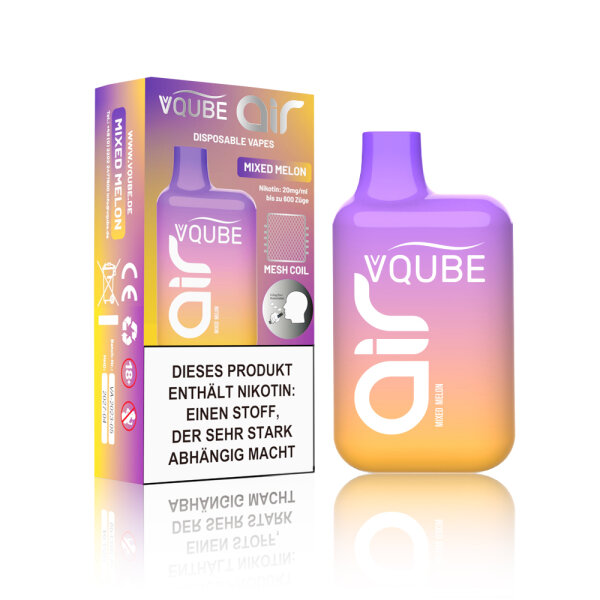 VQube Air - Mixed Melon Disposable Vape  20mg/ml bis zu 600 Züge