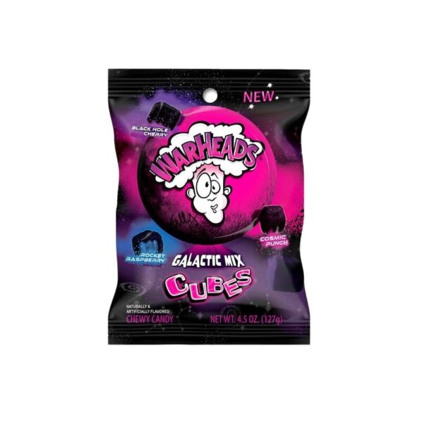 Warheads - Galactic Mix Cubes Bag 127g