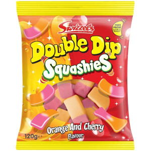 Swizzels - Double Dip Squashies Orange and Cherry 120g