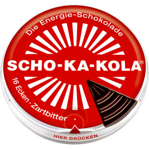 Scho-Ka-Kola - Die Koffein-Schokolade Zartbitter 100g