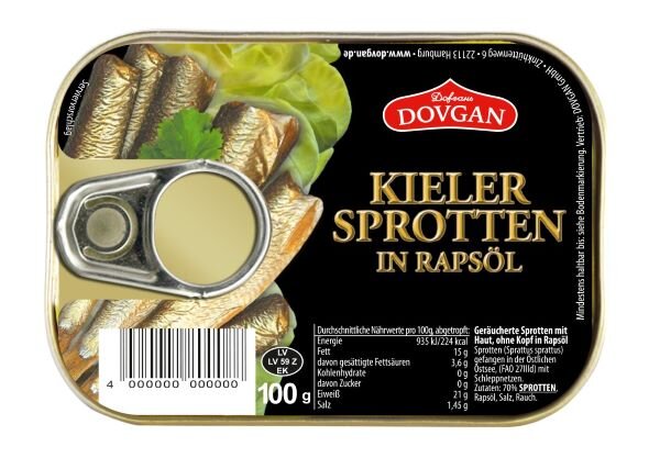 Dovgan Kieler Sprotten in Rapsöl 100g