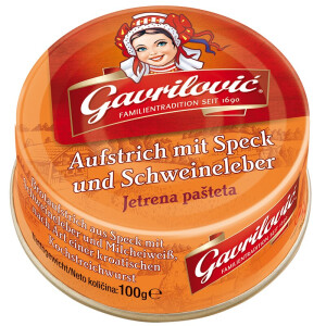 Gavrilovic Jetrena pa&scaron;teta Aufstrich mit Speck...