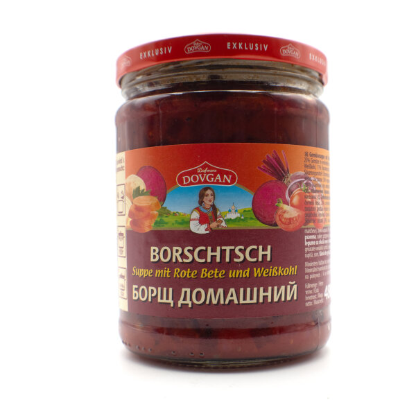 Dovgan Borschtsch Rote-Bete-Suppe mit Weißkohl 480 g