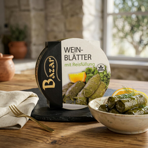 Bazar Gefüllte Weinblätter mit Reis 300 g (Dolma/Sarma)
