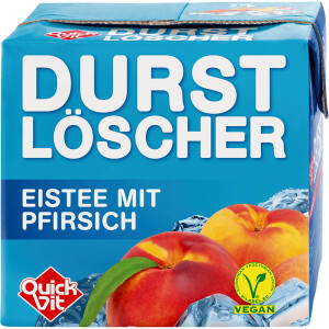 QuickVit Durstlöscher Eistee Pfirsich 500ml