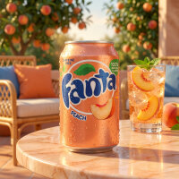 Fanta Peach USA 355ml – Pfirsich-Limo koffeinfrei