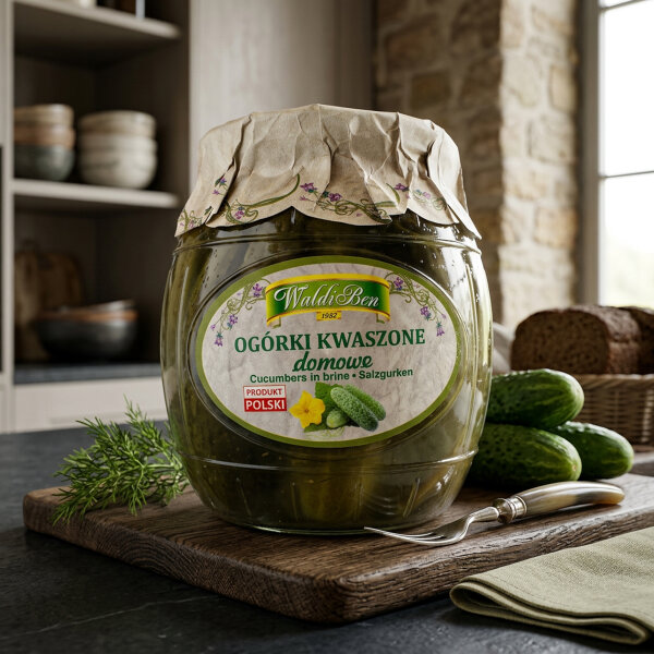 WaldiBen Ogórki kwaszone hausgemachte Salzgurken 770 g