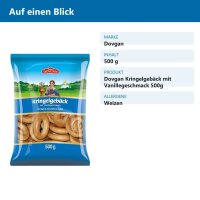 Dovgan Kringelgebäck mit Vanillegeschmack 500g