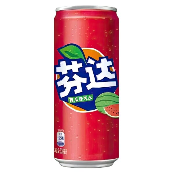 Fanta Watermelon 330ml China – spritzig fruchtig