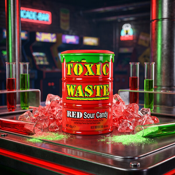 Toxic Waste Red Sour Candy 42g – ultra saure Bonbons