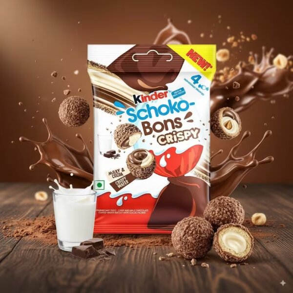 Kinder Schoko-Bons Crispy 22,4g Haselnuss Schokolade Ferrero