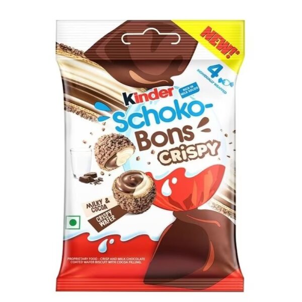 Kinder Schoko-Bons Crispy 22,4g Haselnuss Schokolade Ferrero