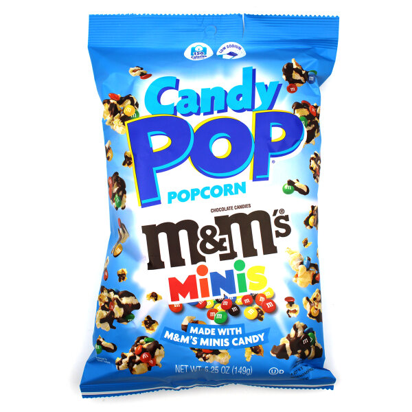 Candy Pop M&M’s Minis Popcorn 149 g – schokoladig & bunt