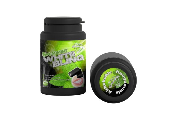 White Bling - Aktivkohlekaugummi - Spearmint by Pietro Lombardi