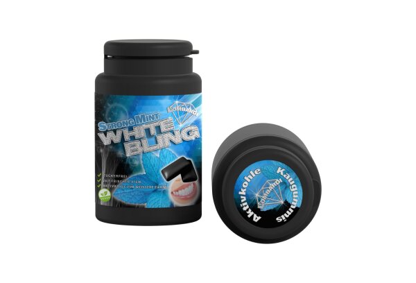 White Bling - Aktivkohlekaugummi Strong Mint by Pietro Lombardi