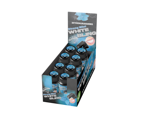 White Bling - Aktivkohlekaugummi Strong Mint by Pietro Lombardi
