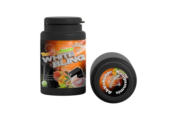 White Bling - Aktivkohlekaugummi - Tropical by Pietro Lombardi
