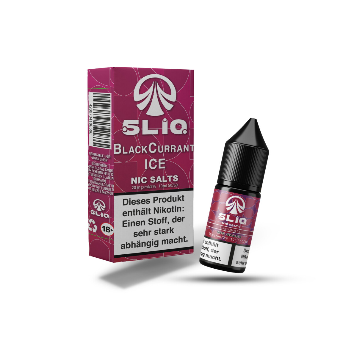 5LIQ Nikotinsalzliquids Black Currant 20mg 10ml