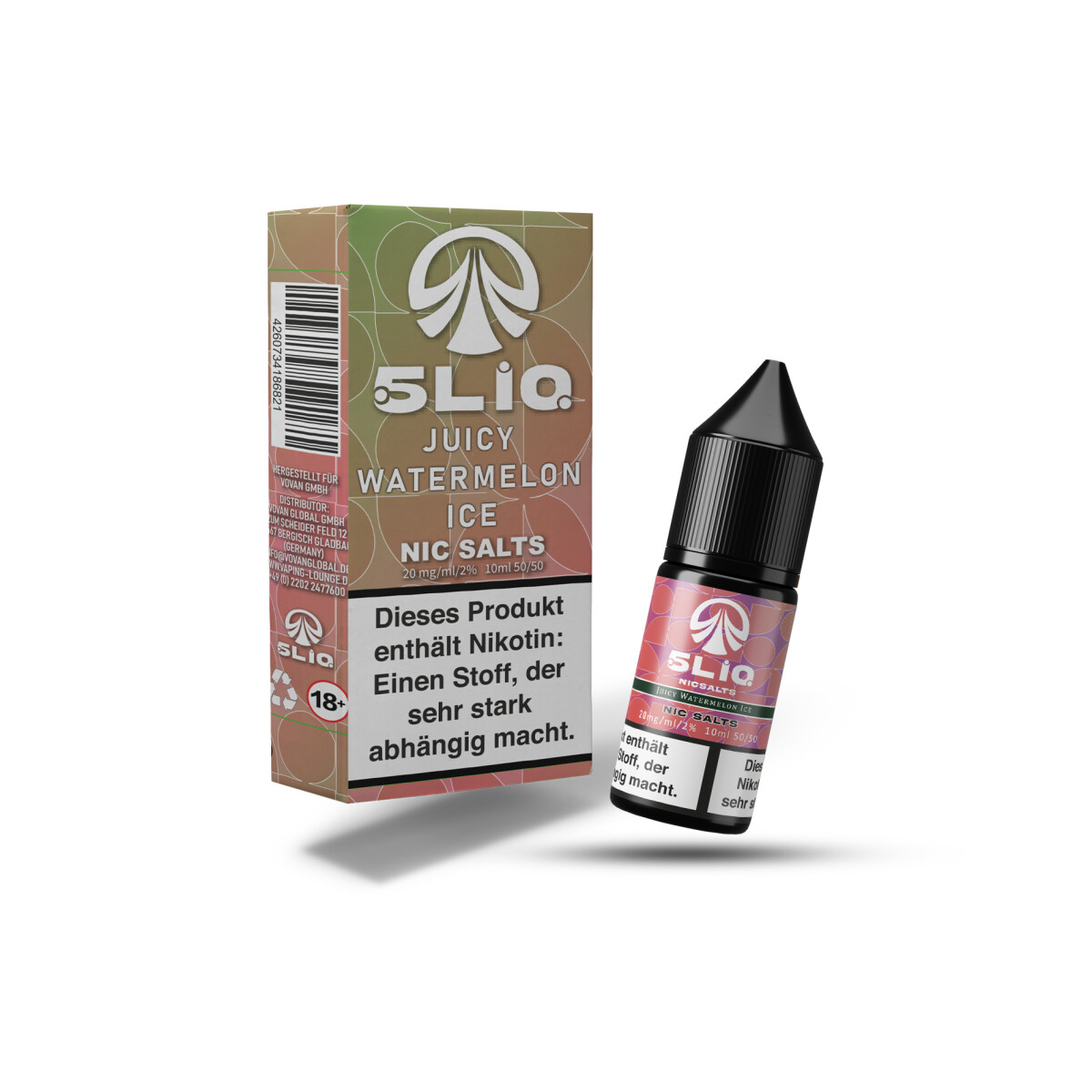 5LIQ Nikotinsalzliquids Juicy Watermelon Ice 20mg 10ml