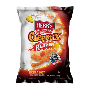 Herrs - Crunchy Cheestix Carolina Reaper Curls - 227g