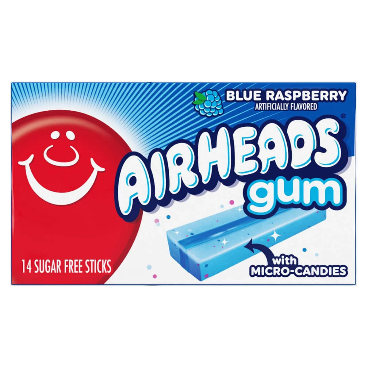 Airheads Gum- Blue Raspberry 33g