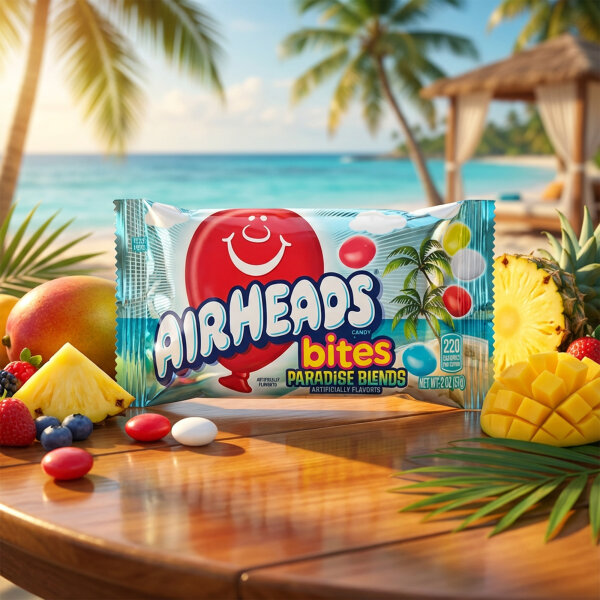 Airheads Bites Paradise Blends 57g – Tropen-Kaubonbons