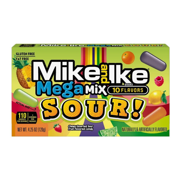 Mike and Ike - Mega Mix Sour 120g
