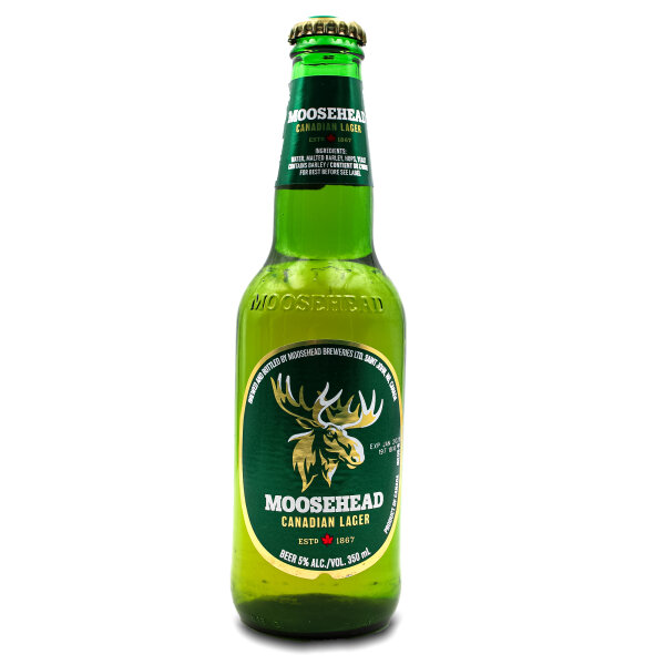 Moosehead Canadian Lager Bier – 341 ml Flasche 5 % vol.