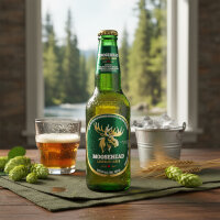Moosehead Canadian Lager Bier – 341 ml Flasche 5 %...