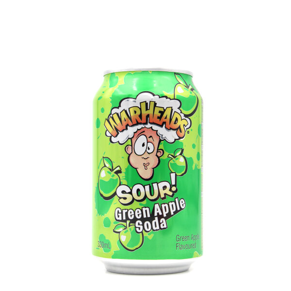 Warheads Sour Green Apple Soda (330 ml) – Saure Apfellimonade aus den USA