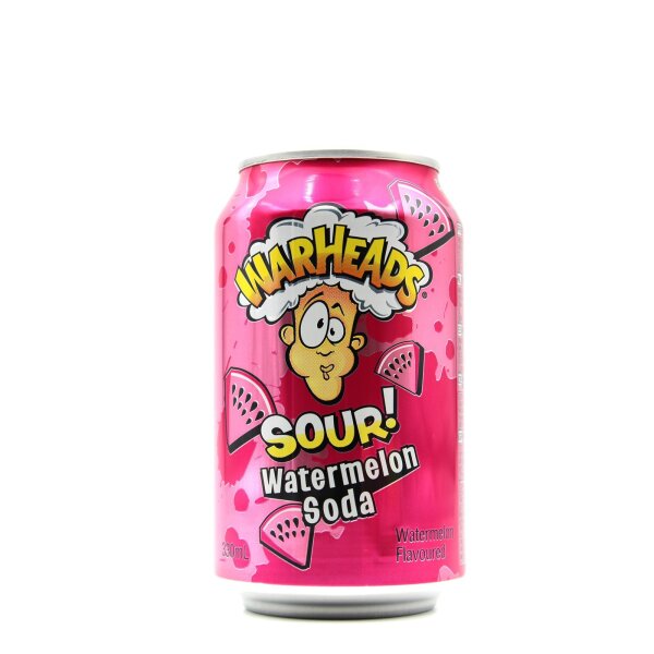 Warheads Sour Watermelon Soda 330 ml – Saure Limonade aus den USA