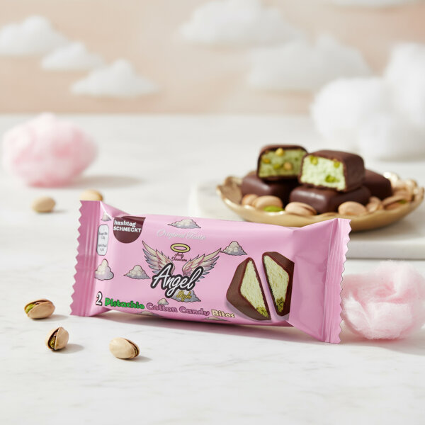 Angel Hair Schokolade Riegel - Pistachio Cotton Candy Milk Chocolate 40g