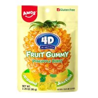 Amos 4D Fruit Gummy Pineapple Burst 65g