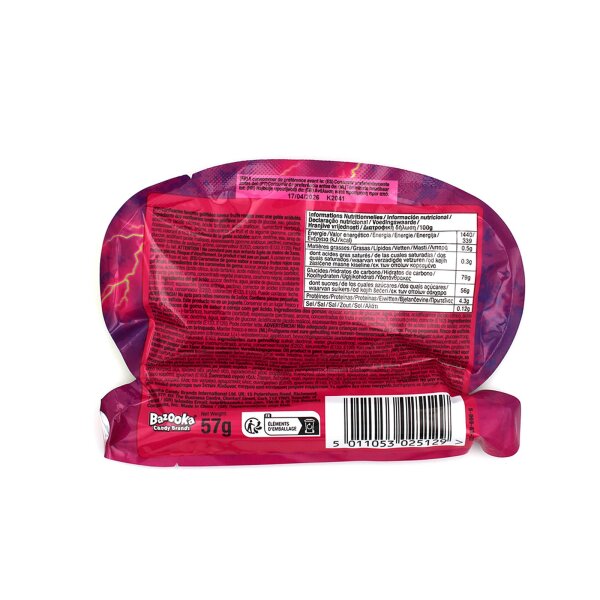 Bazooka Xtreme Juicy Drop Gummies 57g