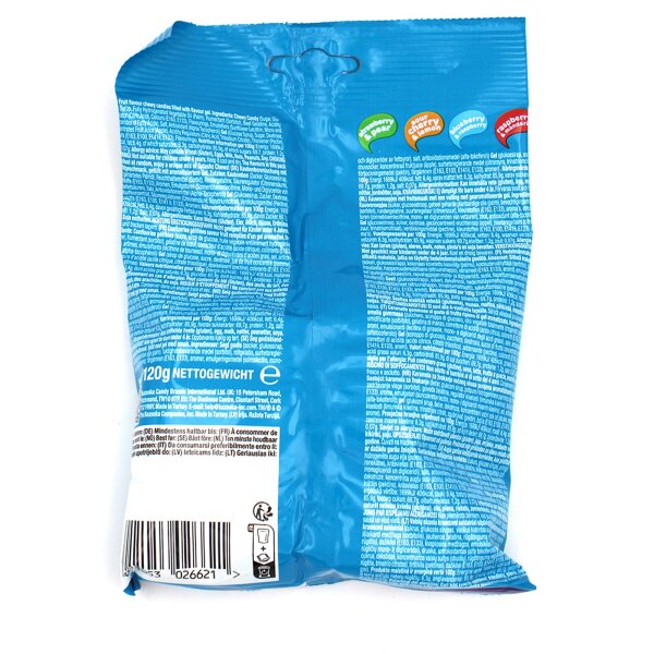 Bazooka Splashz Berry Blast 120 g – Kaubonbons mit flüssiger Gel-Füllung, Beerengeschmack