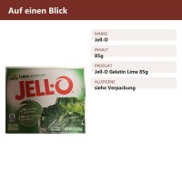 Jell-O Gelatin Lime 85g
