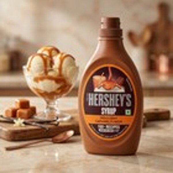 Hersheys Syrup Indulgent Caramel 623 g – Karamell-Sirup für Milch, Eis & Desserts, USA