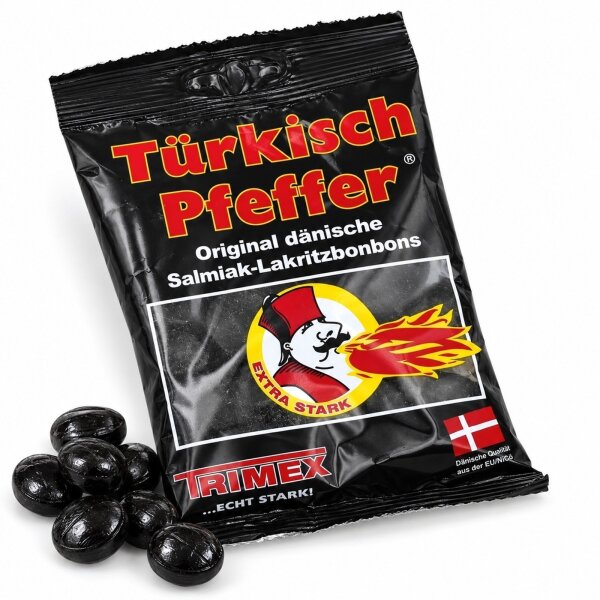 Türkisch Pfeffer Lakritzbonbons 100g Trimex