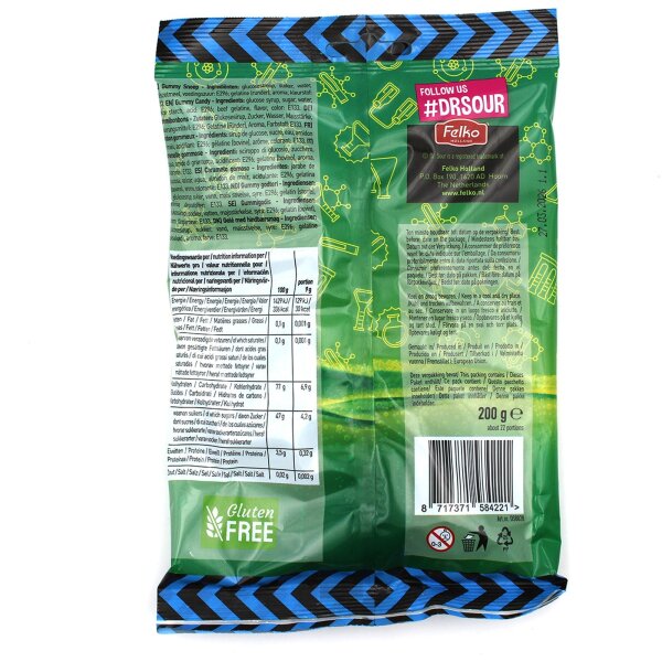 Dr Sour Gummies Blue Raspberry 200g