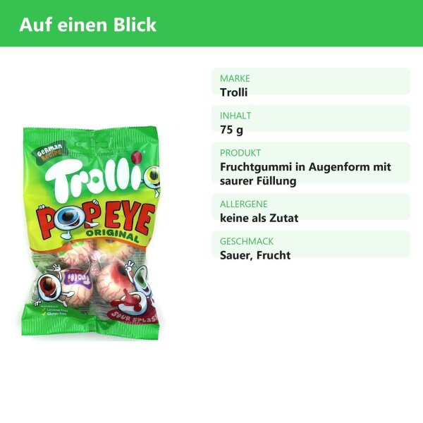 Trolli Pop Eye Original Sour Splash 75g