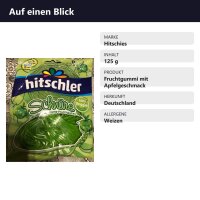 Hitschies Schnüre Apfel 125 g