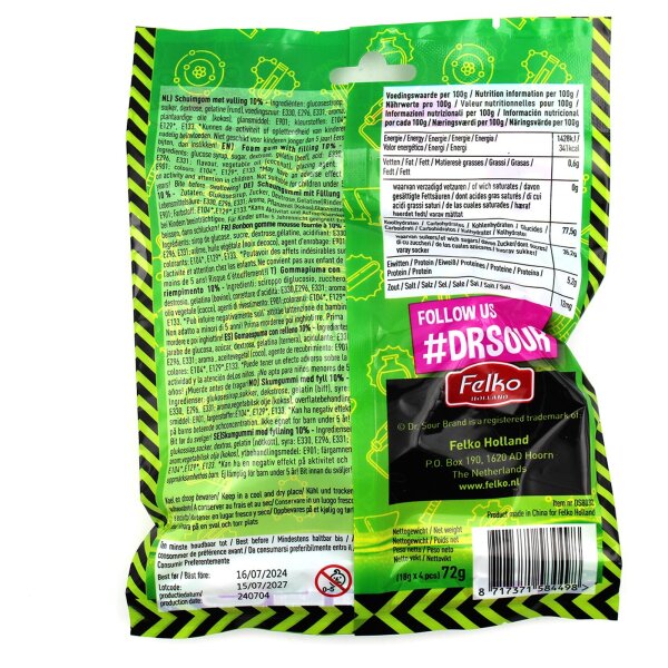 Dr Sour Shock Balls 72g