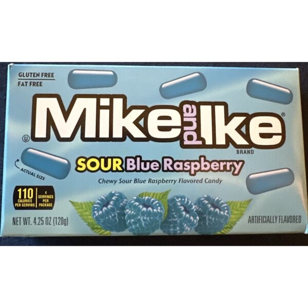 Mike and Ike Sour Blue Raspberry 120 g Box