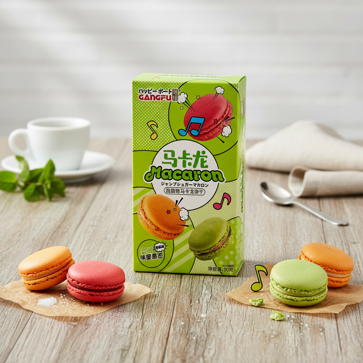 Gangfu Macaron Matcha Style – Knusprige Macarons...
