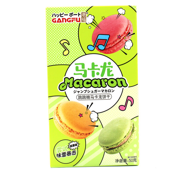 Gangfu Macaron Matcha Style – Knusprige Macarons mit Knistereffekt 50g